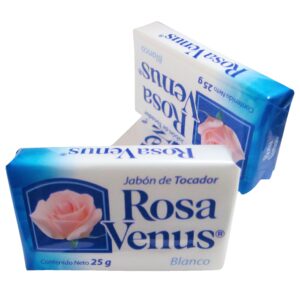 Caja con 240 jabones ROSA VENUS de 25 g