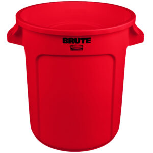 Rubbermaid FG261000RED contenedor Brute color rojo con capacidad para 10 galones