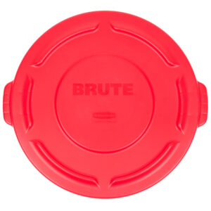 Rubbermaid FG261960RED tapa Brute autodrenable color rojo, aplica contenedor Brute de 20 galones