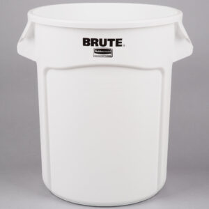 Rubbermaid FG262000WHT contenedor Brute color blanco con capacidad para 20 galones