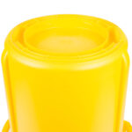 Rubbermaid FG262000YEL contenedor Brute color amarillo con capacidad para 20 galones 2