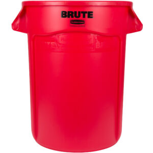 Rubbermaid FG264300RED contenedor Brute color rojo con capacidad para 44 galones