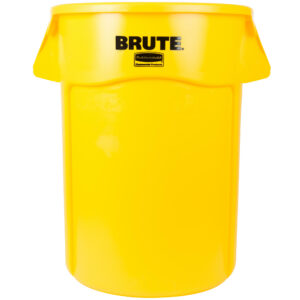 Rubbermaid FG264360YEL contenedor Brute color amarillo con capacidad para 44 galones