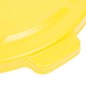 Rubbermaid FG264560YEL tapa Brute color amarillo autodrenable, aplica contenedor Brute de 44 galones