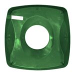 Rubbermaid FG269100GRN tapa untouchable color verde para reciclaje de papel, aplican contenedores FG356907 y FG356988 2