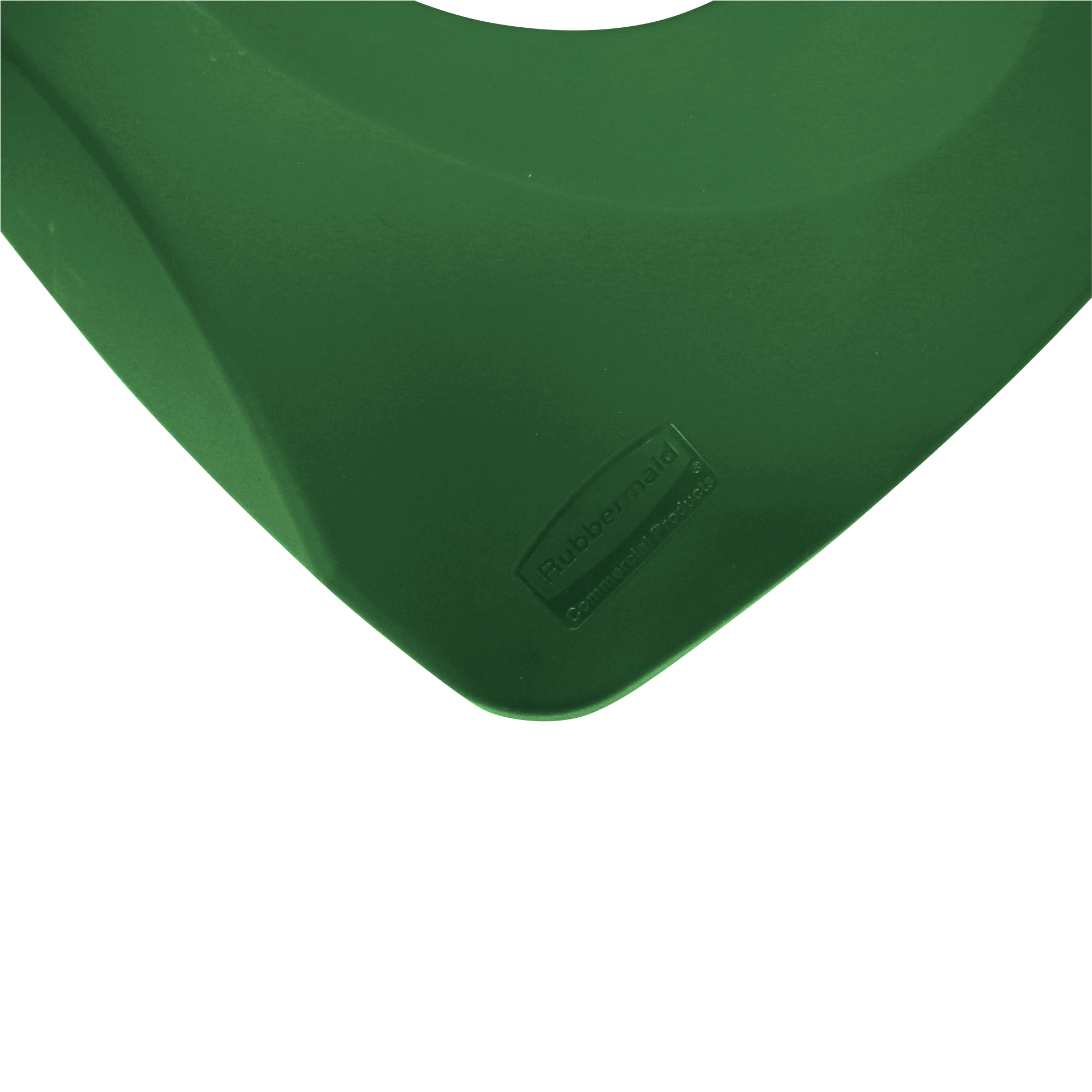 Rubbermaid FG269100GRN tapa untouchable color verde para reciclaje de papel, aplican contenedores FG356907 y FG356988