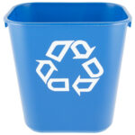 Rubbermaid FG295573BLUE cesto para reciclaje mediano con capacidad para 3