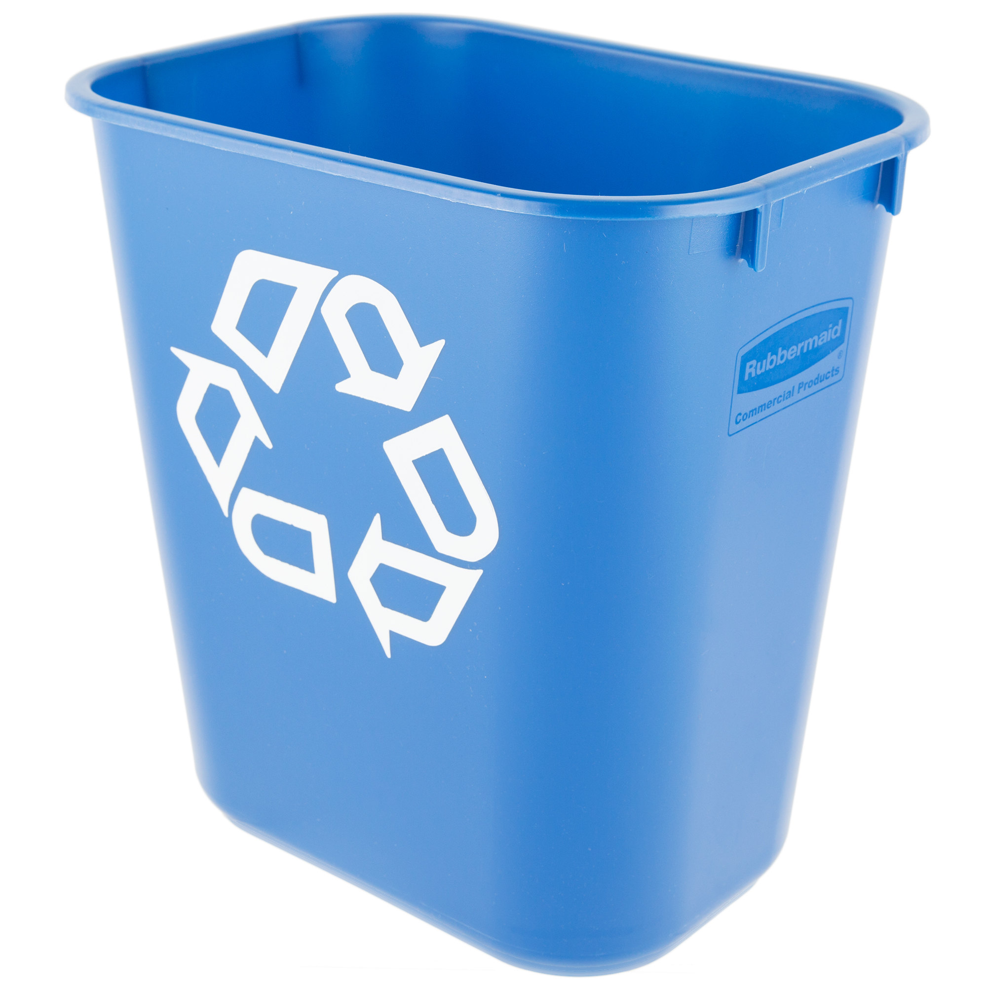 Rubbermaid FG295573BLUE cesto para reciclaje mediano con capacidad para 3.5 galones, color azul