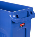 Rubbermaid FG354007BLUE contenedor  para reciclaje Slim-jim con capacidad para 23 galones, color azul 2