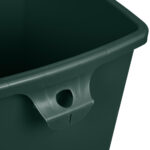 Rubbermiad 2031805 contenedor untouchable cuadrado con capacidad para 23 galones, color verde 3