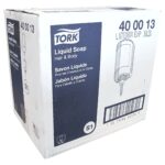 Tork 400013 Jabón líquido premium para cuerpo y cabello, caja con 6 cartuchos de 1000 ml cada uno 3