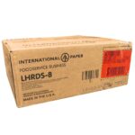 International paper LHRDSB-8 tapa color negro para 8 oz, caja con 1000 piezas en 10 paquetes 3
