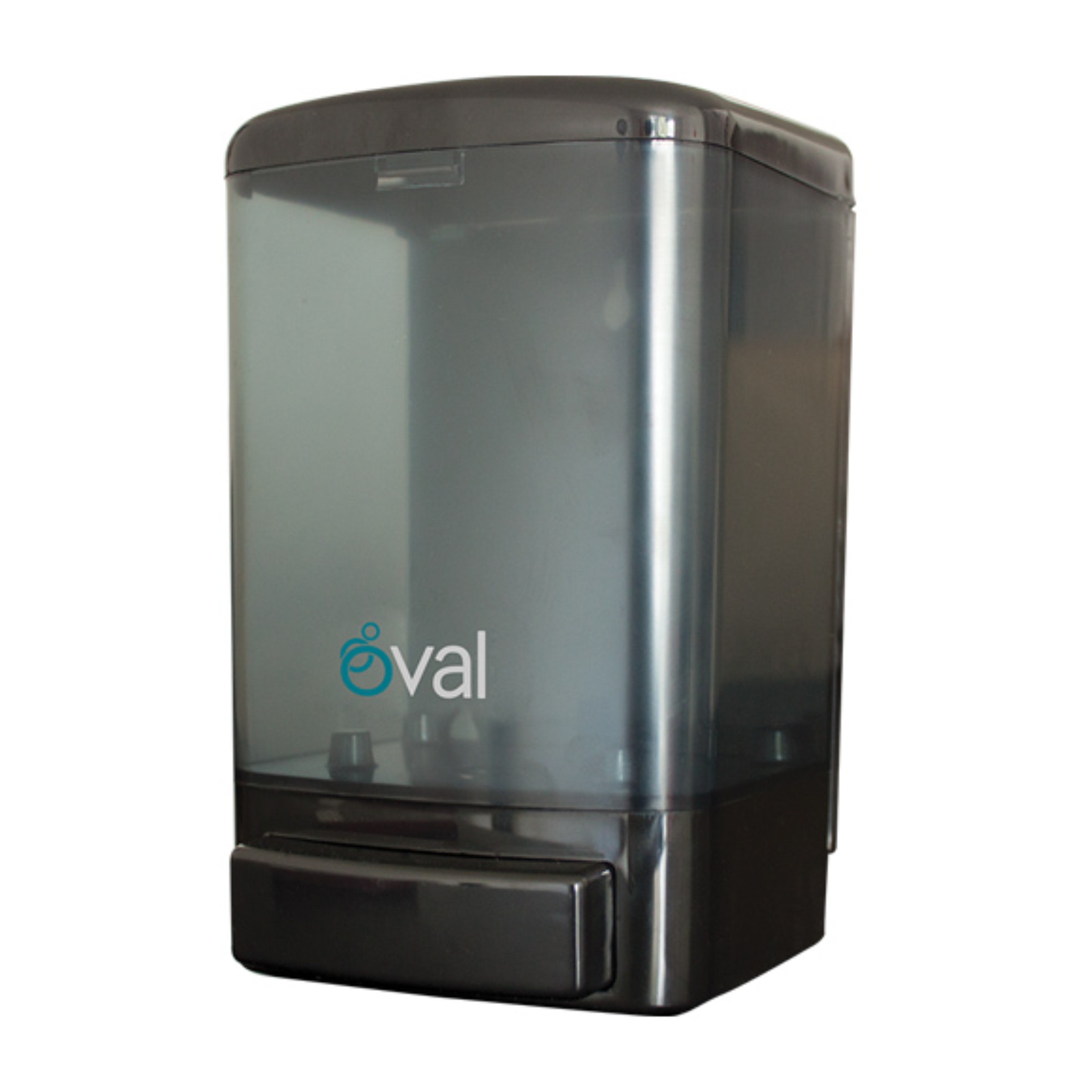Oval DV018 Jabonera manual dispensadora de jabón líquido, color negra