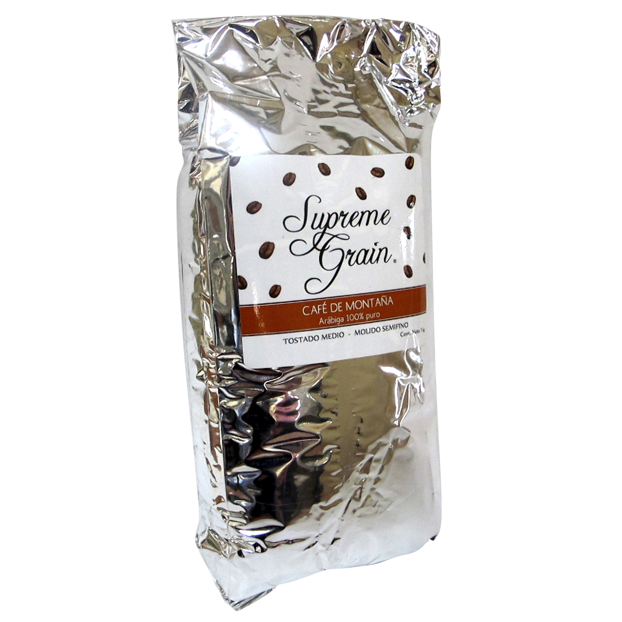 Café en paquete marca Supreme grain SG con 1 kg