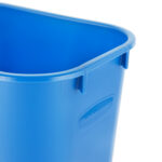 Rubbermaid FG295673BLUE cesto mediano de reciclaje con capacidad para 7 galones, color azul 4