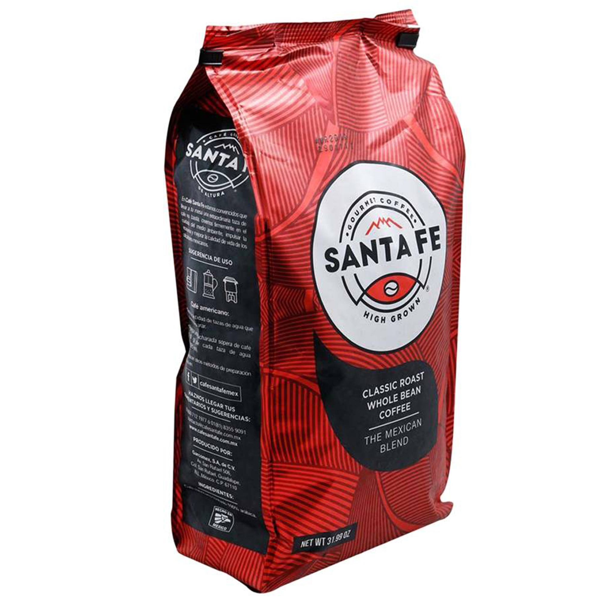 Paquete de café  molido de 500 gr marca Santa Fe