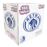 Reyma vaso plástico con capacidad para 6 oz, caja con 1000 piezas en 20 paquetes 3