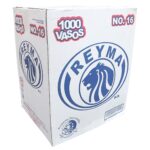 Reyma vaso plástico con capacidad para 16 oz, caja con 1000 piezas en 40 paquetes 3